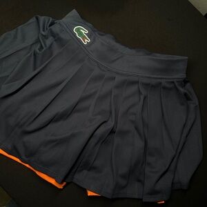 Lacoste Sport, navy pleated tennis skort